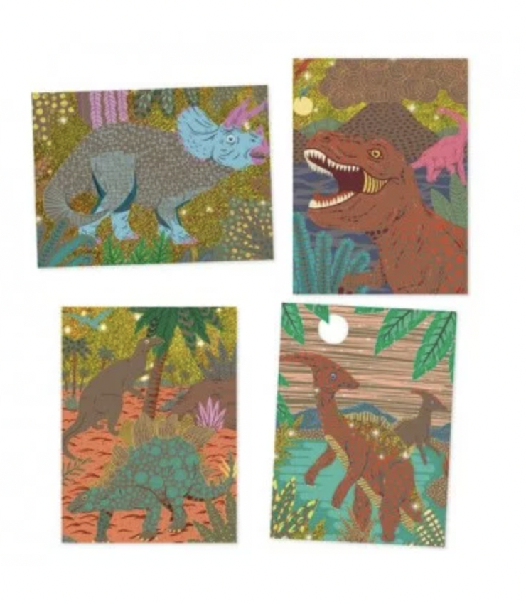 Cartes à gratter - Le règne des dinosaures