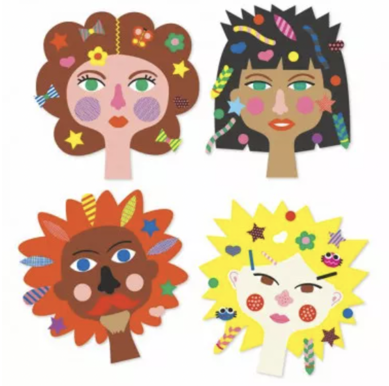 Créer avec des stickers - Coiffeur