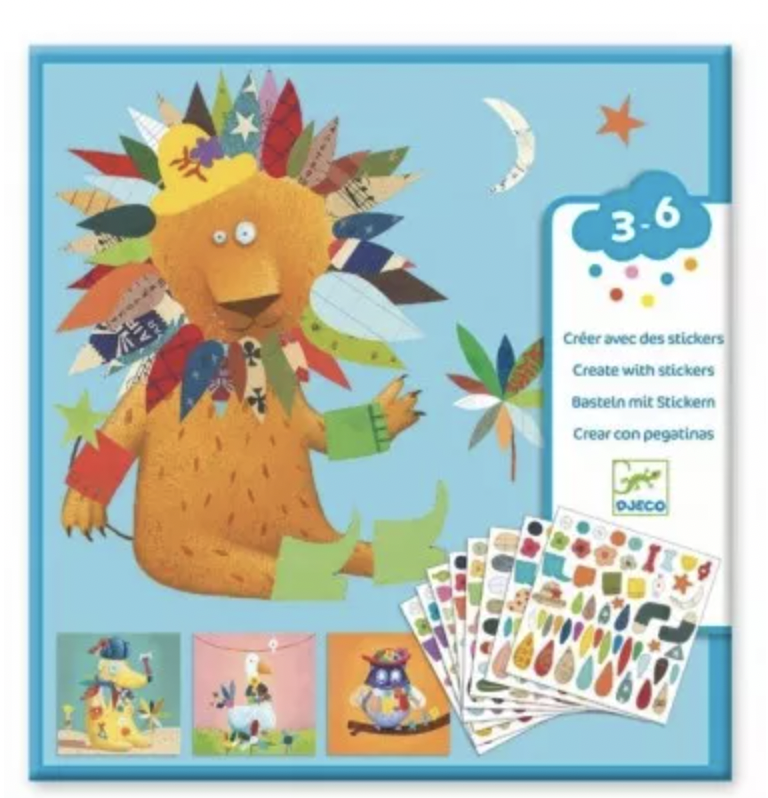 Créer avec des stickers - Animaux