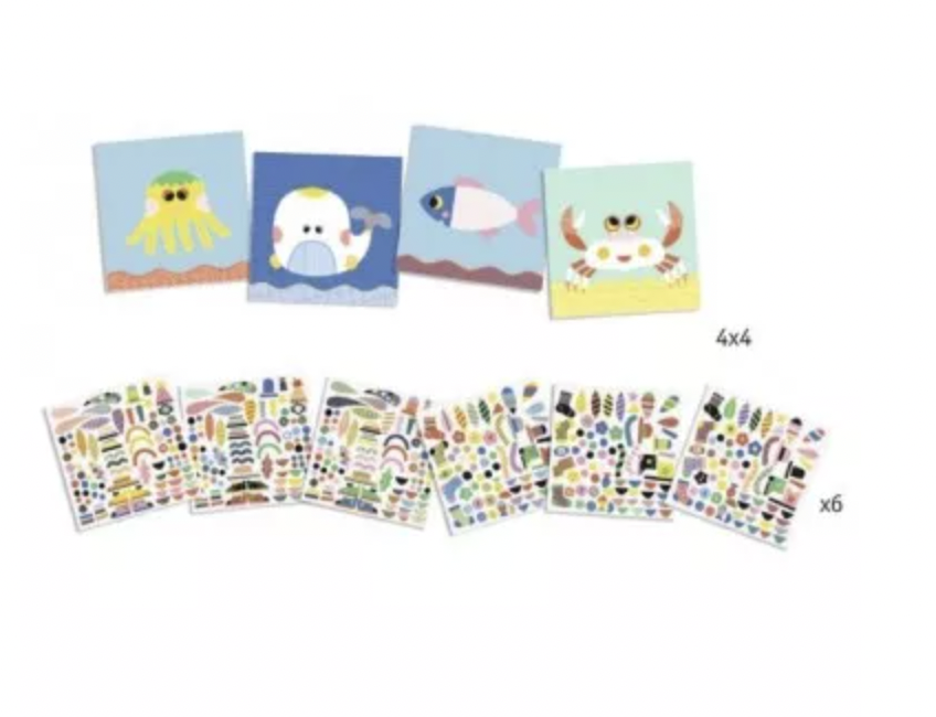 Créer avec des stickers - Marins