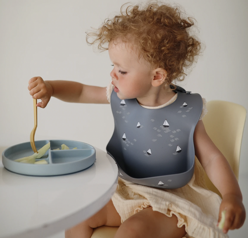 Bavoir en silicone - Bâteaux
