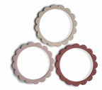 Lot de 3 bracelets en silicone - Rose
