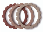 Lot de 3 bracelets en silicone - Rose