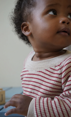 Pull rayures rouge -