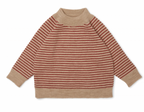 Pull rayures rouge -