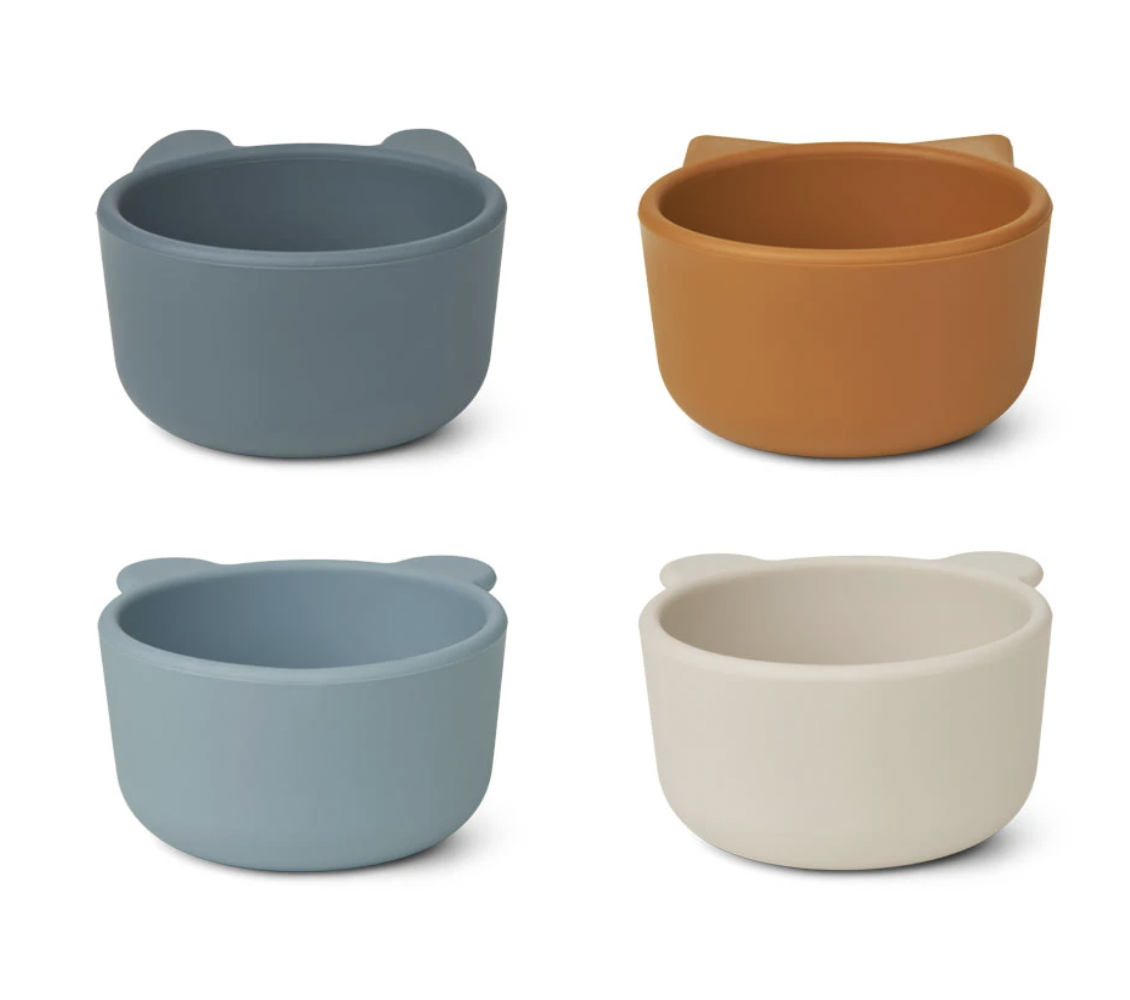 Malene silicone Bowls - Whale Blue