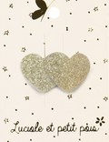 Barrette mini - 2 coeurs Or