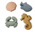 Lot de 4 moules à sable - Sea creature