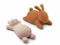 Jouets bain - Vikky Chat rose et Lapin rouille