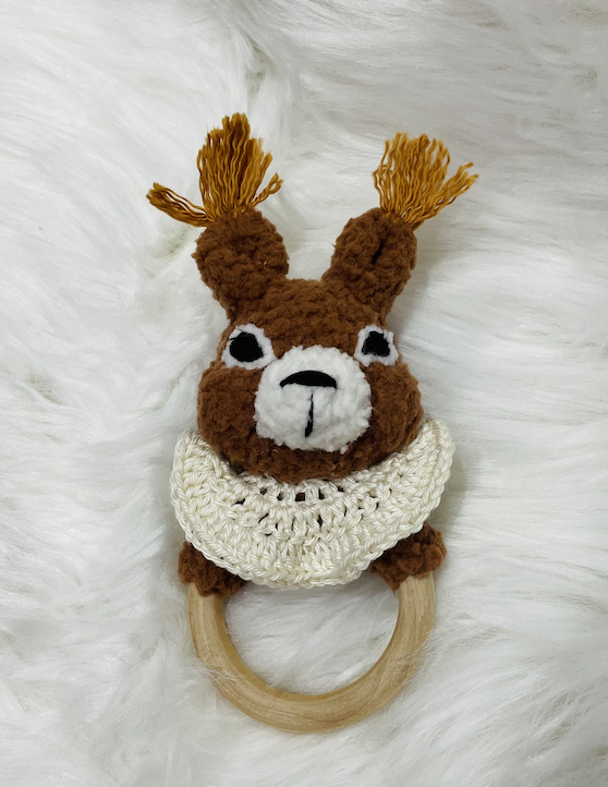 Hochet Crochet - Écureuil