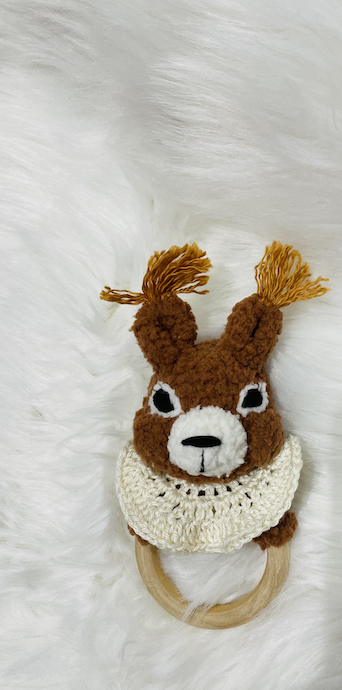 Hochet Crochet - Écureuil
