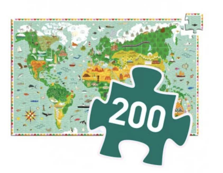 Puzzle observation - Tour du monde