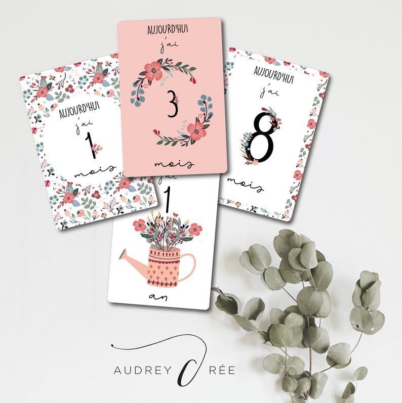 Cartes étapes Fleurs