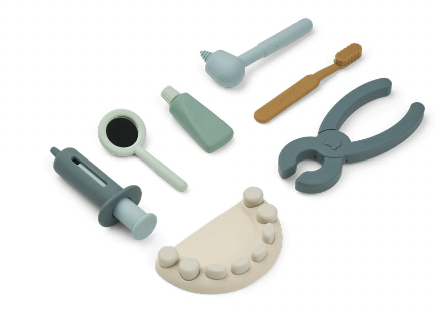 Set de dentiste en silicone - Blue Multimix