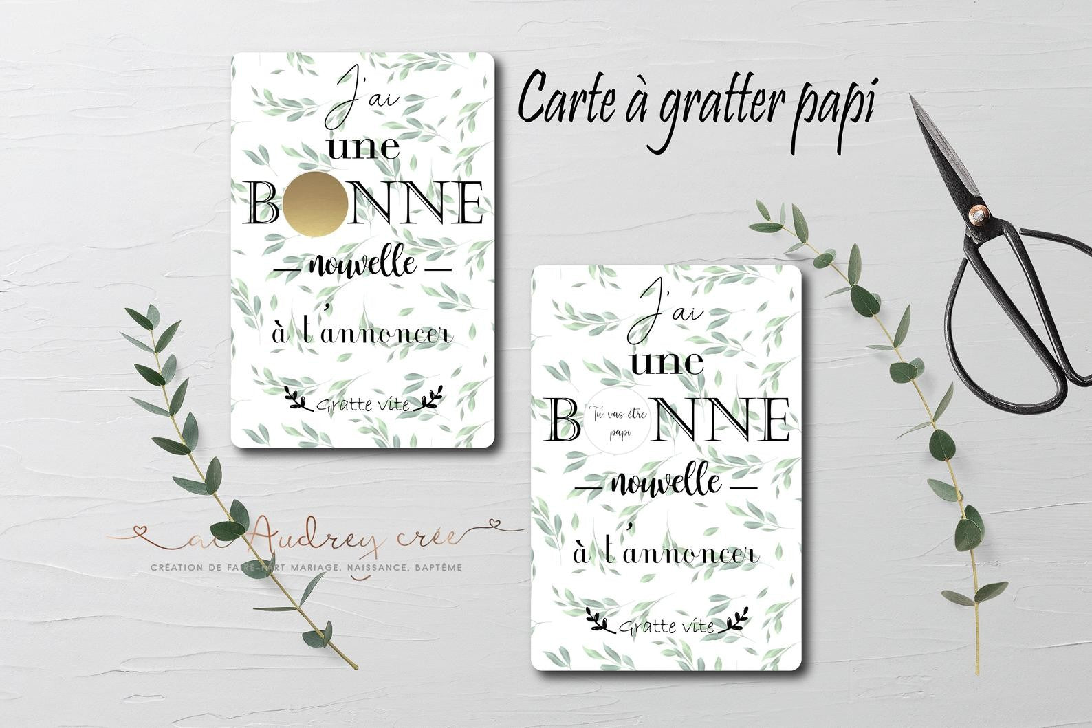 Carte "Nouvelle à annoncer" MAMIE