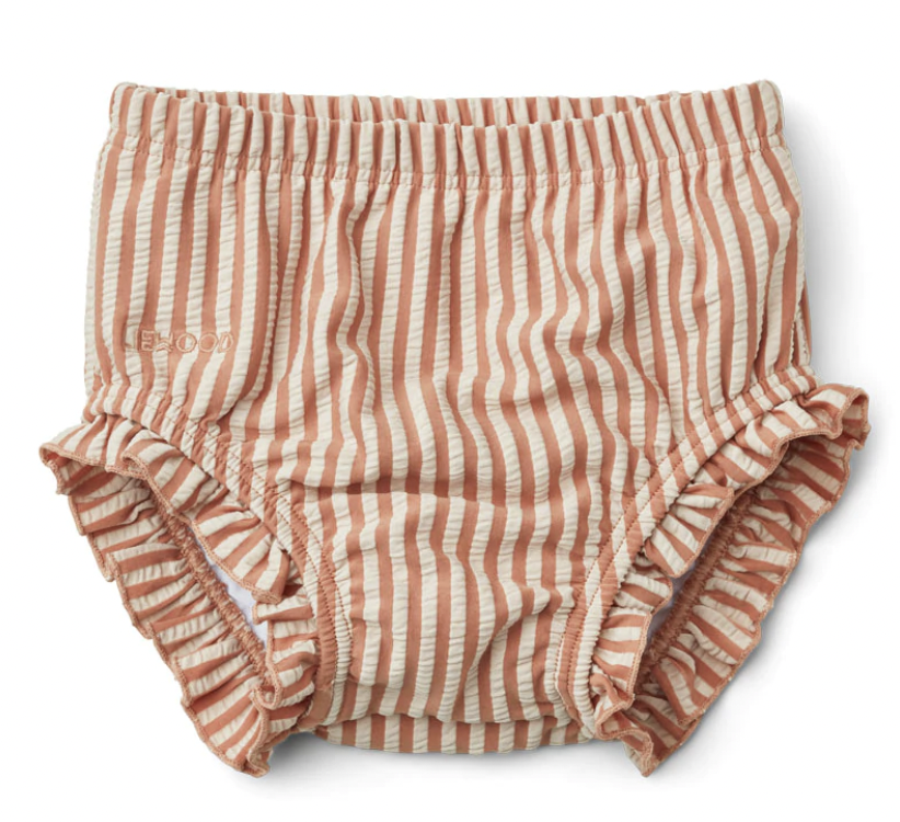 Culotte de bain Mila - Stripe Tuscany Rose