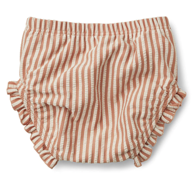 Culotte de bain Mila - Stripe Tuscany Rose