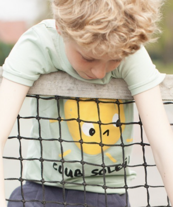 Tee- shirt "Club Soleil" - Vert amande