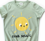 Tee- shirt "Club Soleil" - Vert amande