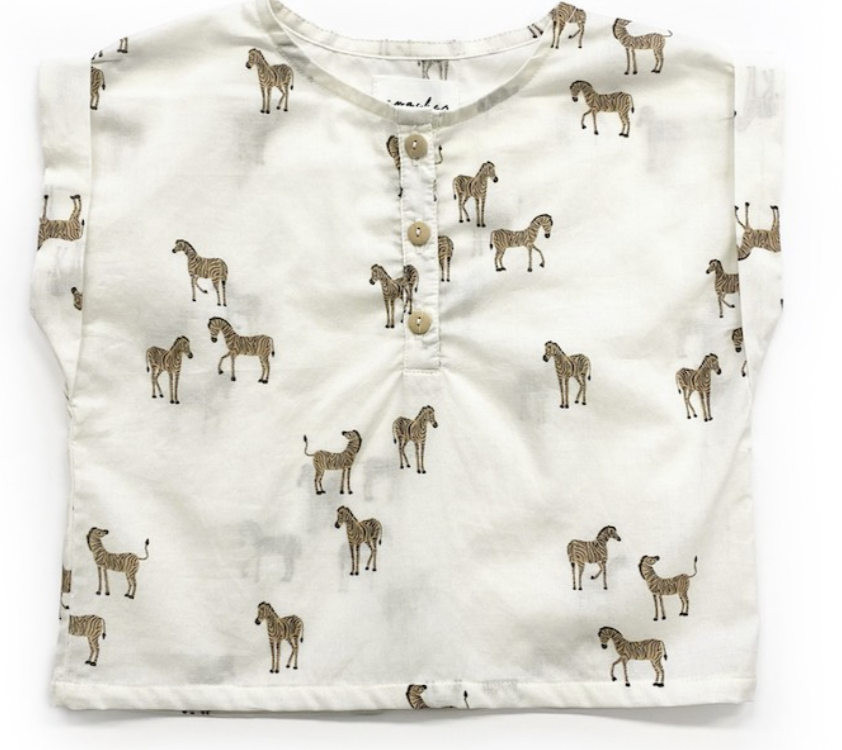Blouse Mani - Zèbre Écru