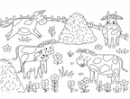 Mes Grands Coloriages - La ferme