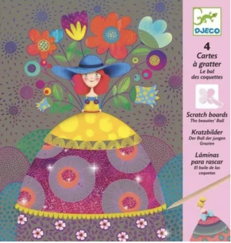 Cartes à gratter - Le bal des coquettes