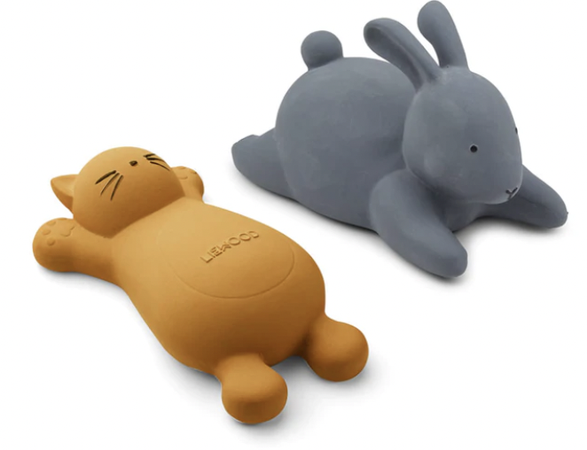 Jouets bain - Vikky - Chat Moutarde / Lapin Bleu