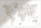 Affiche "Carte du monde"