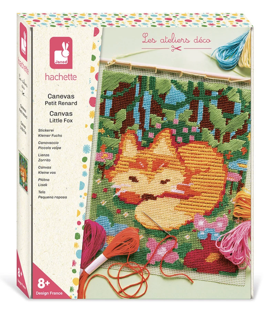 Canevas petit renard - Kit créatif