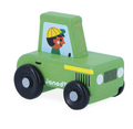 Véhicule en bois- Tracteur Vert