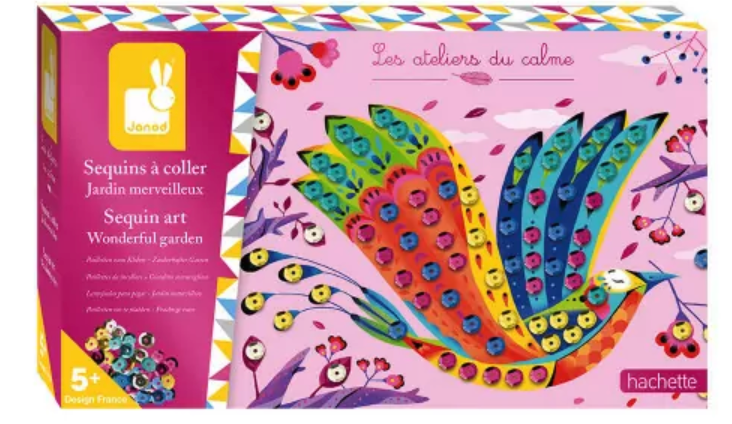 Les ateliers du calme - Sequins à coller - Jardin merveilleux