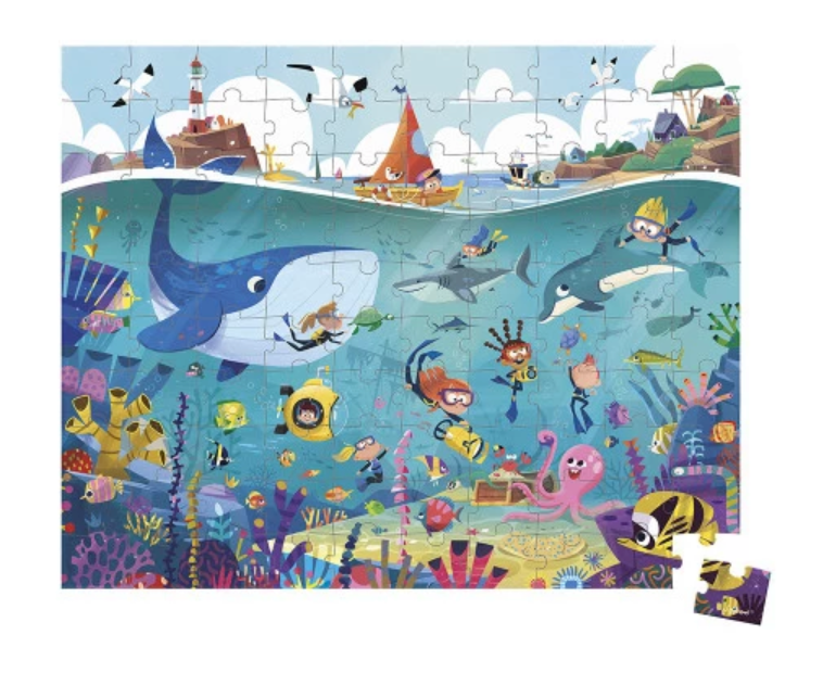 Puzzle 100 pièces - Les fonds marins