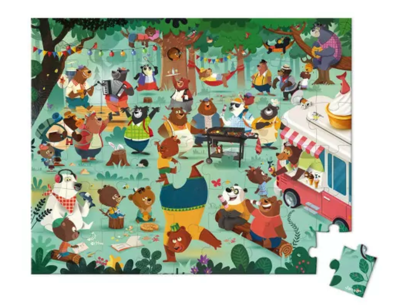 Puzzle 54 Pièces - Cousinade des ours