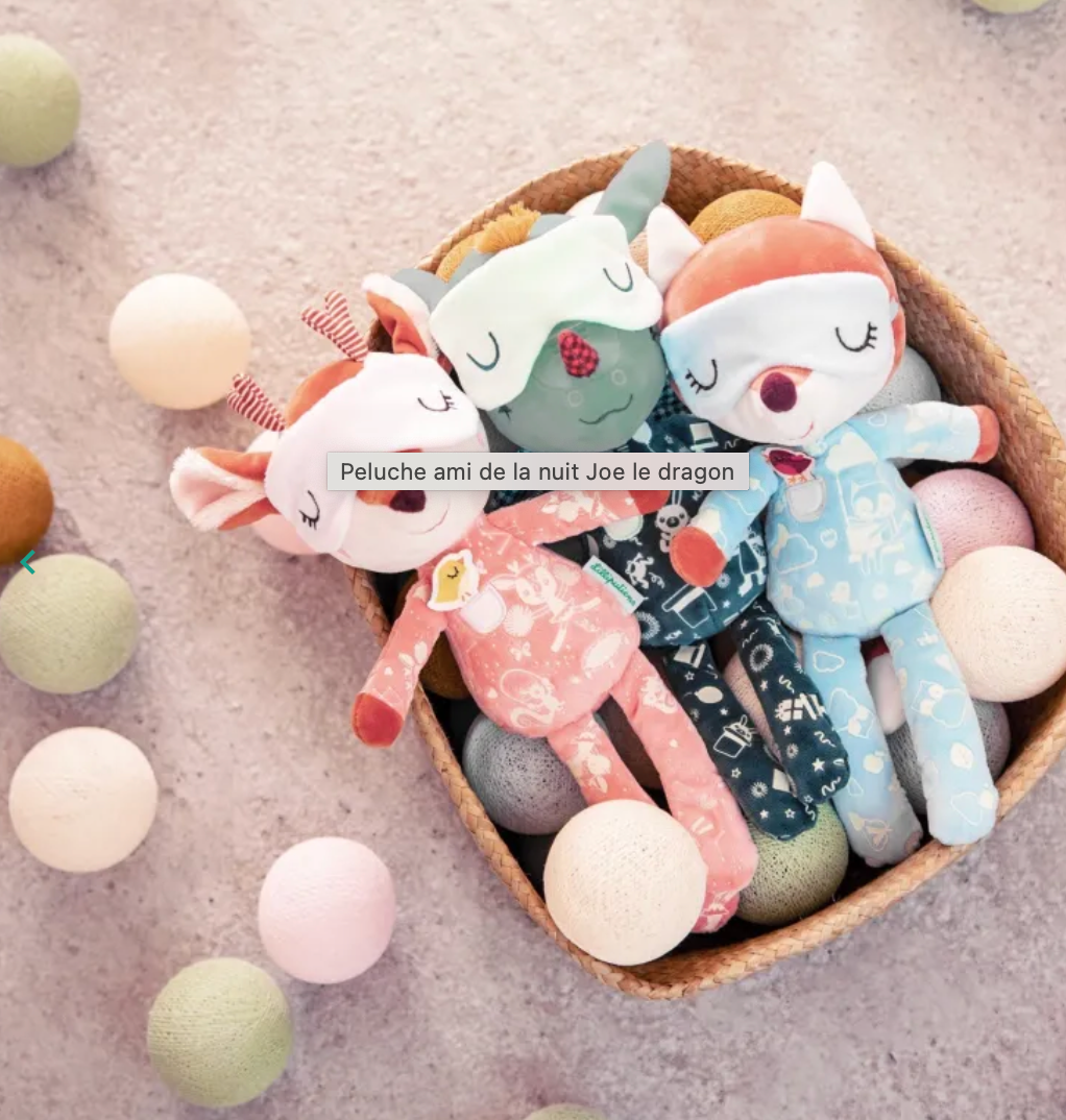 Ami de la nuit - Doudou phosphorescent JOE