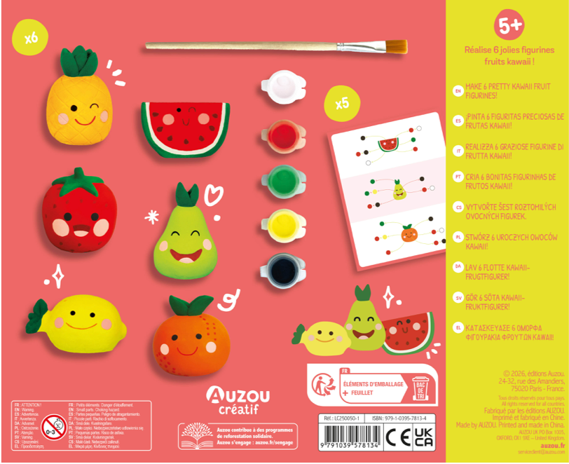 Mon coffret d'artiste - Mes fruits kawaii à peindre