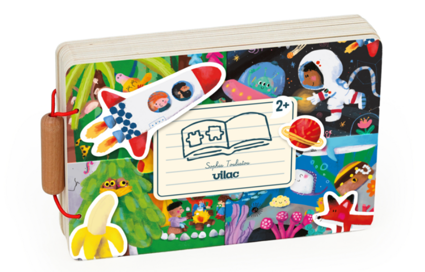 Livre puzzles en bois - Le voyage