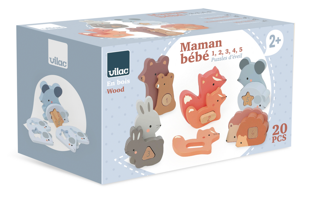 Puzzles Maman/bébé - 1 à 5