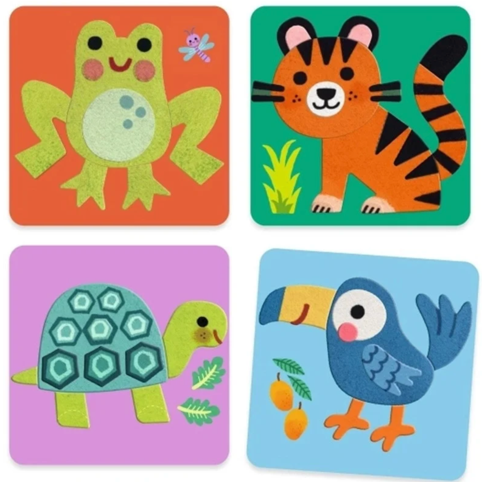 Tableau de feutrines - Animaux tout doux