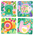 Coloriages magiques - Coucou caché maman-bébé du jardin