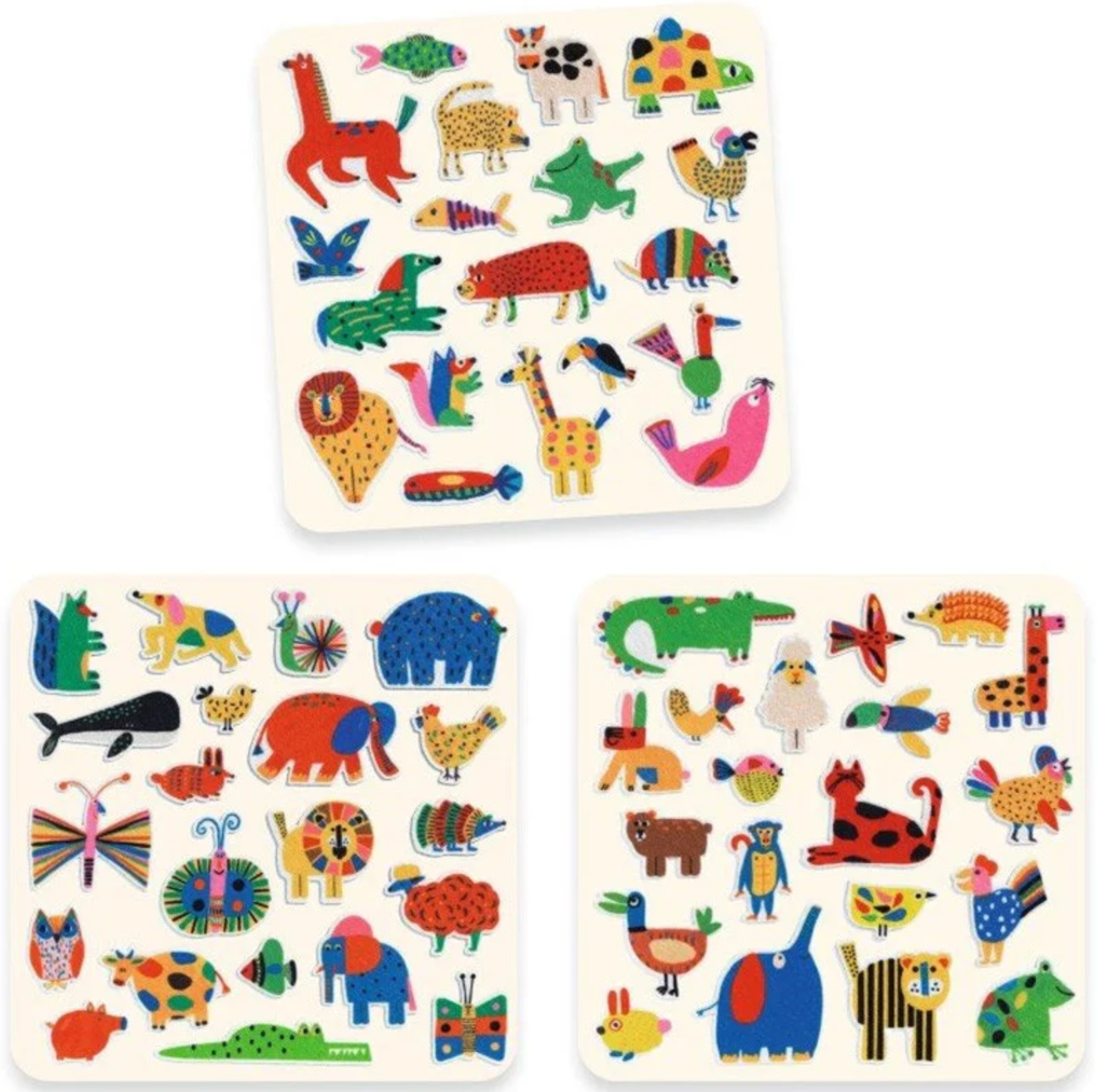 Gommettes en feutrine - Des animaux partout !