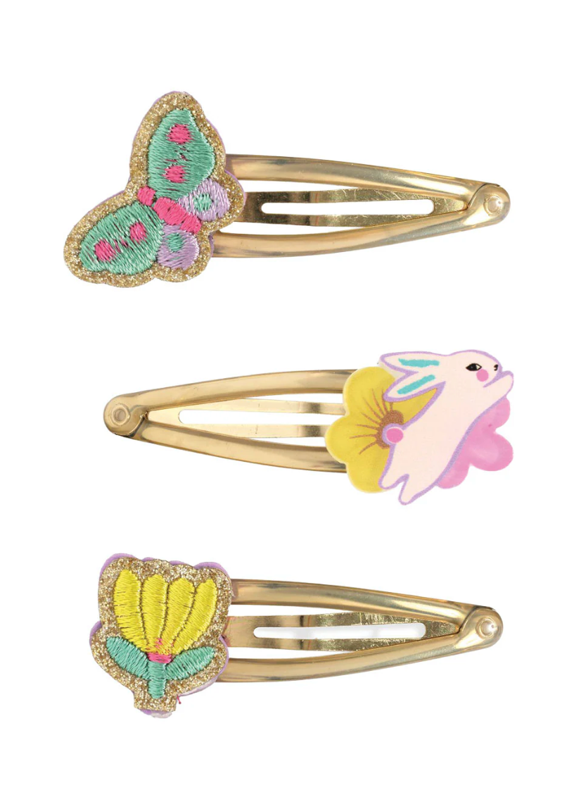 BARRETTES - Barrettes Pensée x3