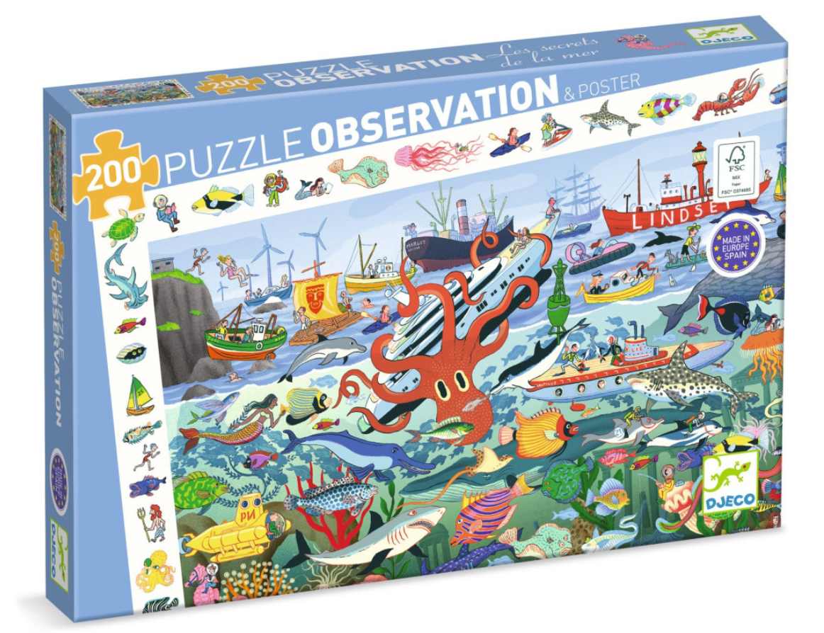 Puzzle Observation - Les secrets de la mer 200P