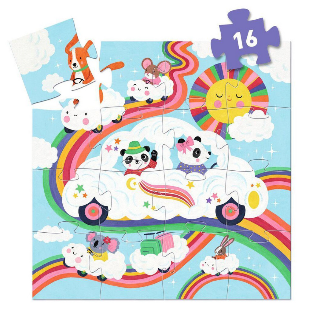 Puzzle - Voiture Nuage 16p