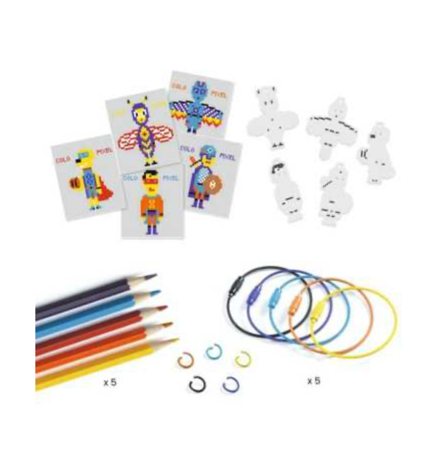 Do it yourself - Porte Clefs Pixels