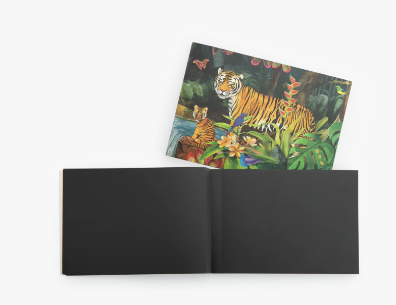 Carnet de dessin - Feuilles Noires