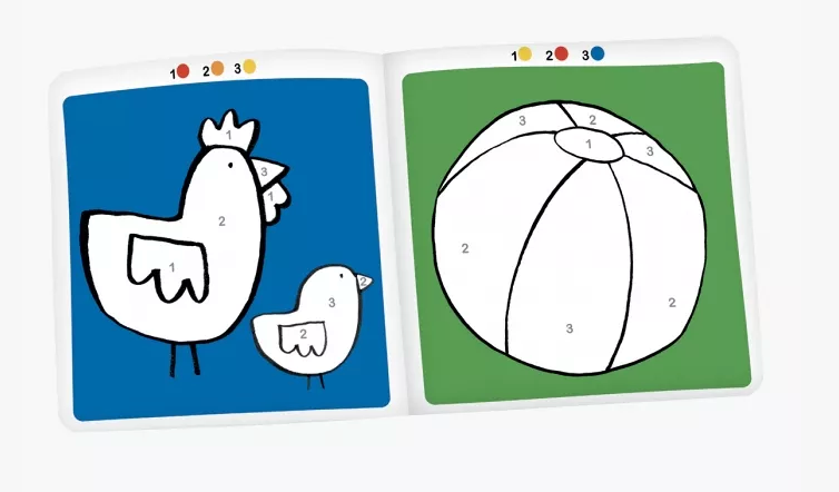 Cahier de coloriages Magiques - Les popipop