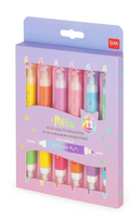 Set de 6 surligneurs à double pointe - Meow