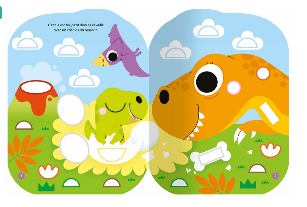 Gommettes formes - Dinosaures