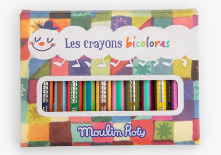 Set de crayon bicolores - Moulin Roty