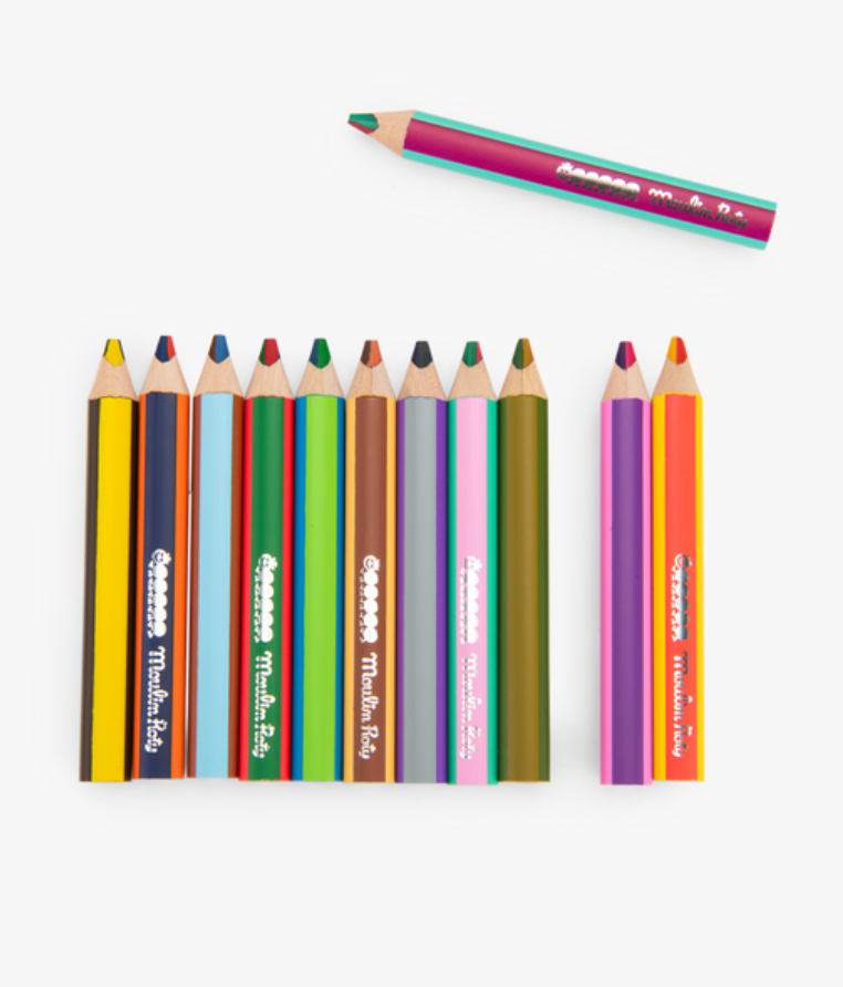 Set de crayon bicolores - Moulin Roty